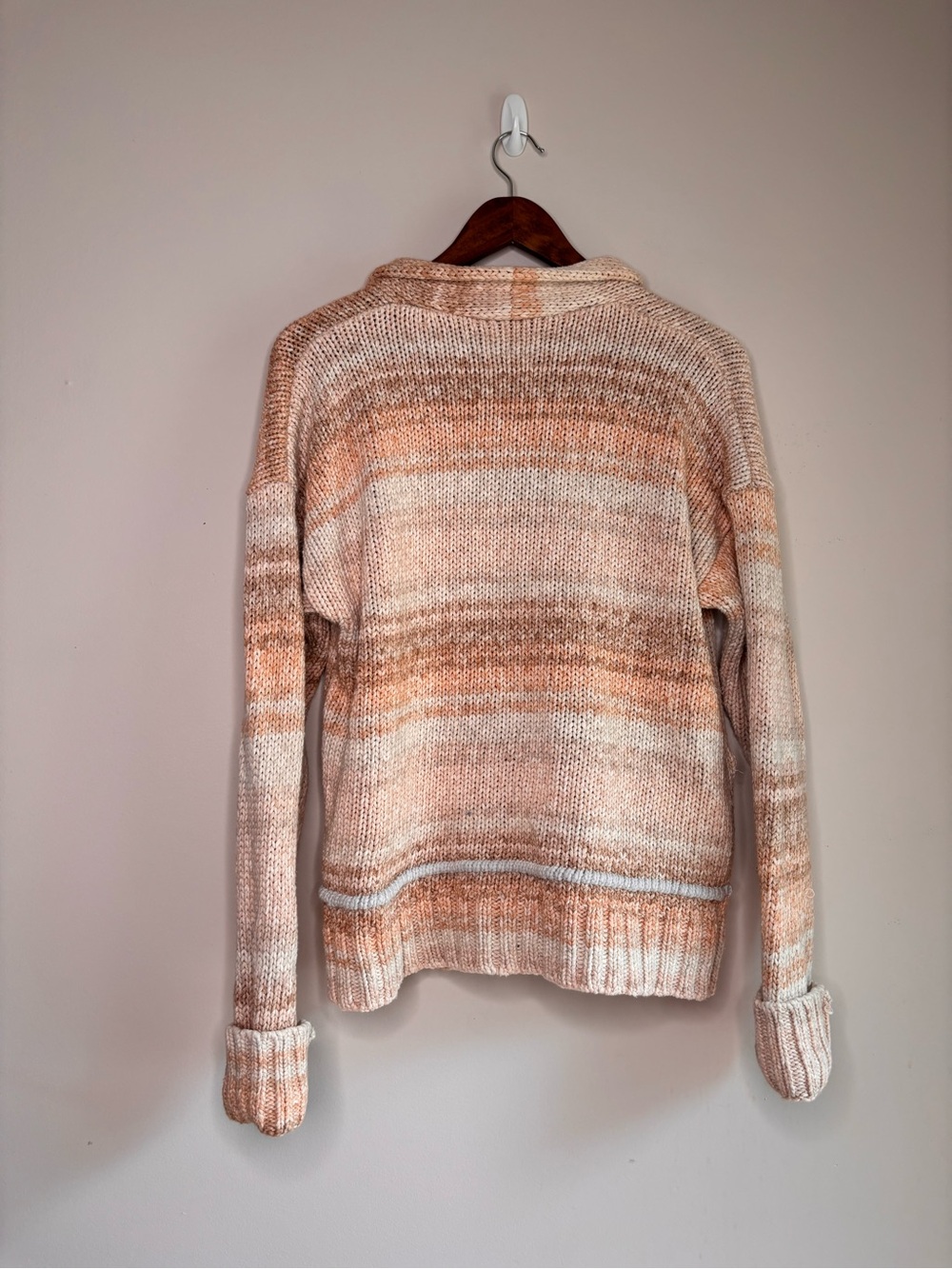 Wilfred Free Hosk Sweater Chunky Knit Cardigan Brown Medium - Picture 2 of 8